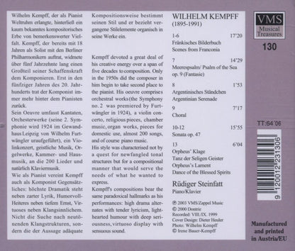 KEMPFF, Wilhelm: Works for Piano - Rüdiger Steinfatt