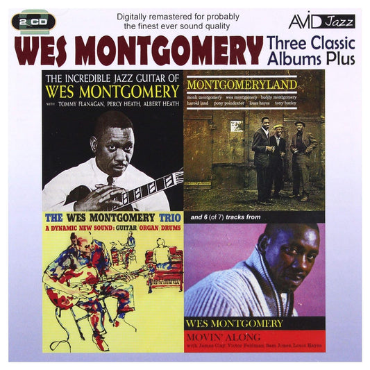 WES MONTGOMERY - Three Classic Albums Plus (The Wes Montgomery Trio / Montgomeryland / The Incredible Jazz Guitar) (2 CDS)