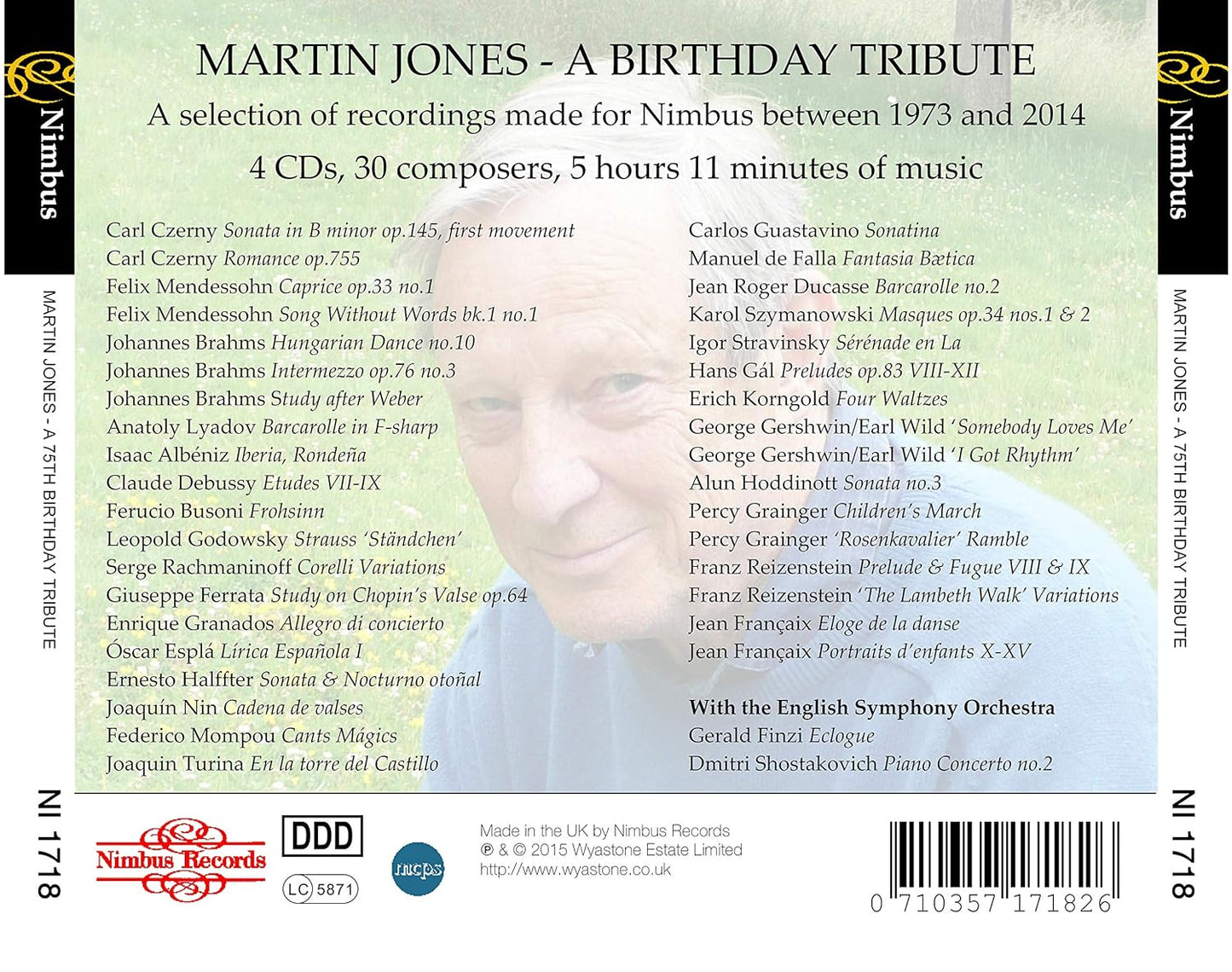 MARTIN JONES: A BIRTHDAY TRIBUTE (4 CDS)