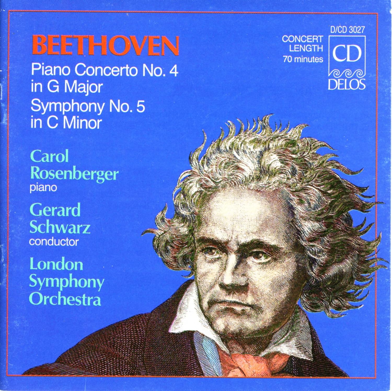 BEETHOVEN: Piano Concerto #4; Symphony #5- Carol Rosenberger, London S ...