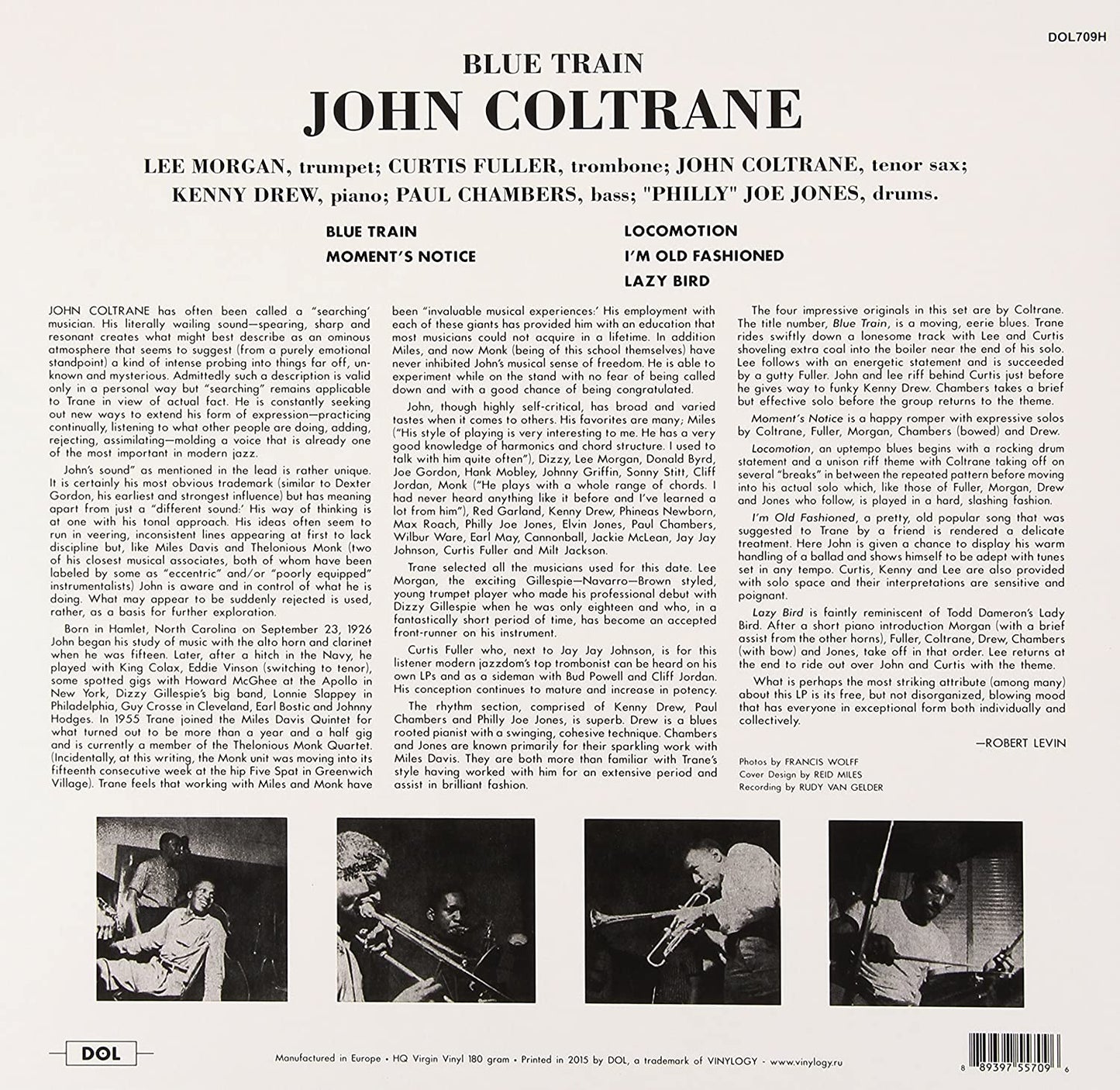 JOHN COLTRANE: Blue Train (180 GRAM COLORED VINYL)