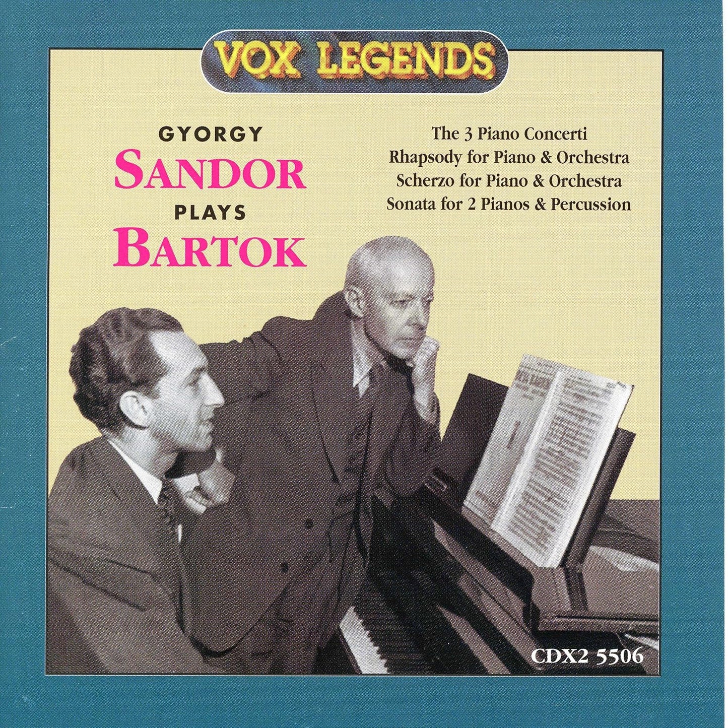 GYORGY SANDOR PLAYS BARTOK (2 CDS)