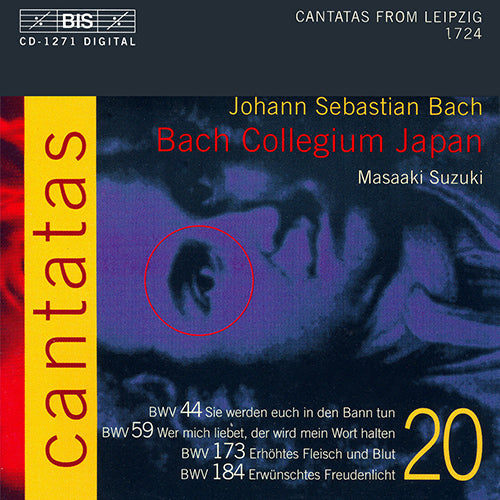 Bach, J.S.: Cantatas, Vol. 20  - BWV 44, 59, 173, 184 - Suzuki, Bach Collegium Japan
