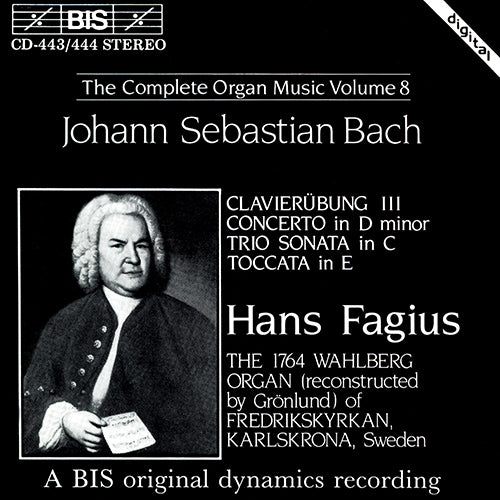 BACH, J.S.: Organ Music (Complete), Vol. 8 - Hans Fagius (2 CDs)