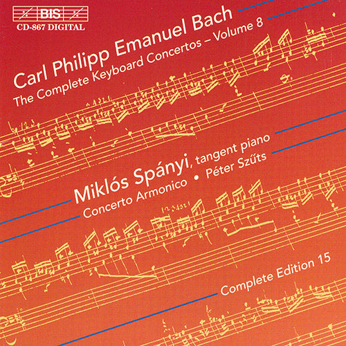Bach: Complete Keyboard Concertos, Vol. 8 (Keyboard Concertos, Wq. 30, 33, 34) - Spányi, Concerto Armonico Budapest