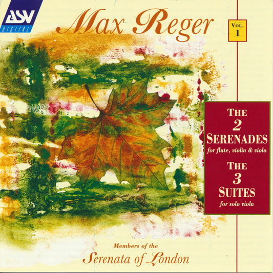 REGER: Vol. 1 - Serenades - The Serenata Of London, Anna Noakes, Barry Wilde, George Robertson
