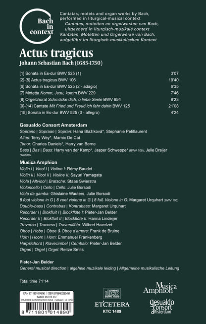 BACH IN CONTEXT: ACTUS TRAGICUS