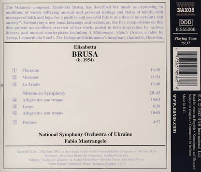 Brusa: Orchestral Works, Vol.  1 (Florestan / Messidor / La Triade / Nittemero Symphony / Fanfare) - National Symphony Orchestra Of Ukraine, Fabio Mastrangelo