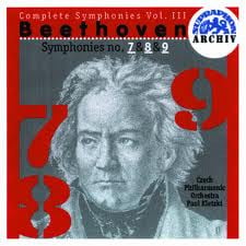 BEETHOVEN: Symphonies 7, 8 & 9 - Paul Kletzki, Czech Philharmonic and Chorus (2 CDs)
