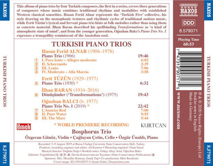 Turkish Works for Piano Trio - Bosphorus Trio