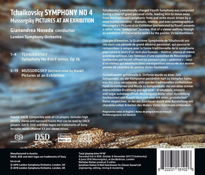 Tchaikovsky: Symphony No. 4 / Mussorgsky: Pictures At An Exhibition - GIANANDREA NOSEDA / LONDON SYMPHONY ORCHESTRA (HYBRID SACD)