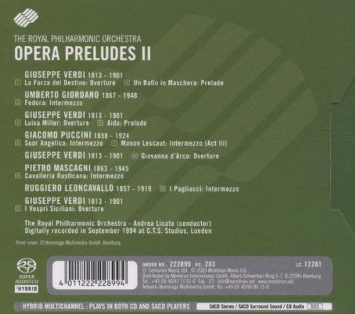 Opera Preludes II - Andrea Licata, Royal Philharmonic (Hybrid SACD)