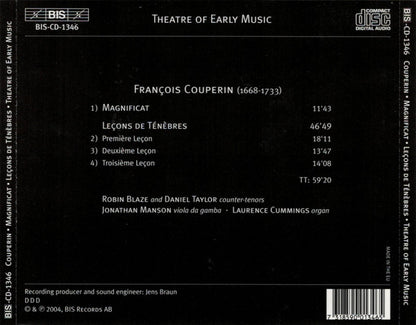 COUPERIN: Magnificat; Lecons de Tenebres - Robin Blaze, Theatre of Early Music, Jonathan Manson, Laurence Cummings, Daniel Taylor