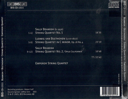 BEAMISH: String Quartets Nos. 1 and 2; BEETHOVEN: String Quartet, Op. 18 No. 4 - Emperor String Quartet