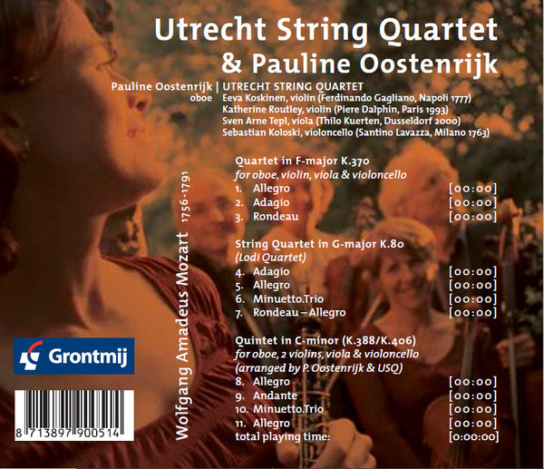 MOZART: Chamber Music for Oboe - Pauline Oostenrijk, Utrecht String Ense