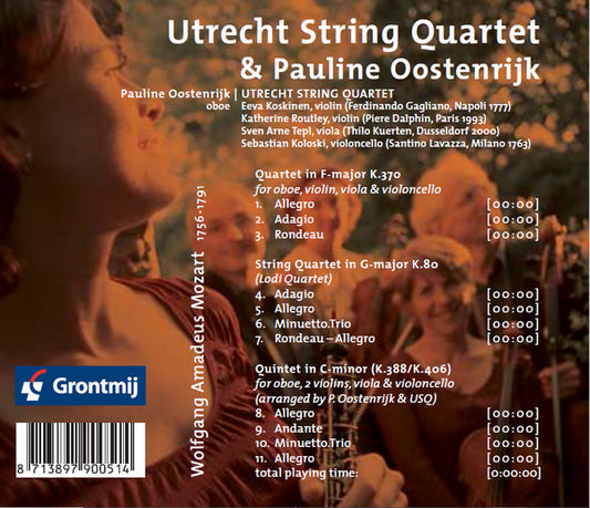 MOZART: Chamber Music for Oboe - Pauline Oostenrijk, Utrecht String Ense