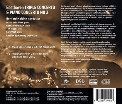 Beethoven: Piano Concerto No. 2; Triple Concerto - BERNARD HAITINK / MARIA JOAO-PERES / LONDON SYMPHONY ORCHESTRA (HYBRID SACD)