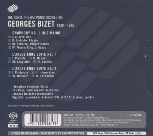 Bizet: Symphony No. 1; L'Arlesienne Suites - Jacques Delacote, Royal Philharmonic (Hybrid SACD)