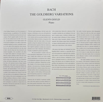 BACH: THE GOLDBERG VARIATIONS - GLENN GOULD (VINYL)
