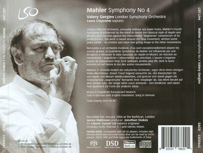 Mahler: Symphony No. 4 - VALERY GERGIEV / LONDON SYMPHONY ORCHESTRA (HYBRID SACD)