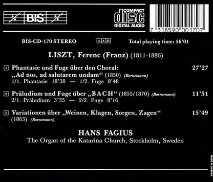Liszt: Organ Music - Hans Fagius