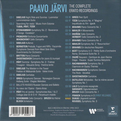 Paavo Jarvi: The Complete Erato Recordings (31 CDs)