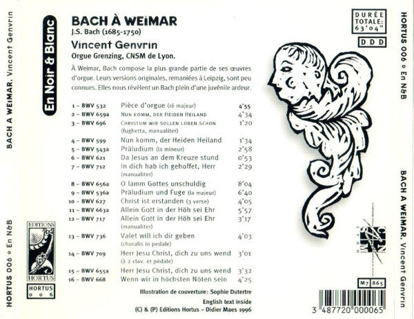 Bach À Weimar - Vincent Genvrin, organ