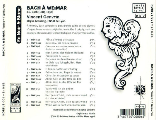 Bach À Weimar - Vincent Genvrin, organ