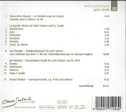 St. Hubert's Mass at Augustusburg Castle (ROSSINI/STIEGLER/KOETSIER/BERLIOZ) - Hornclass of Professor Thomas Hauschild
