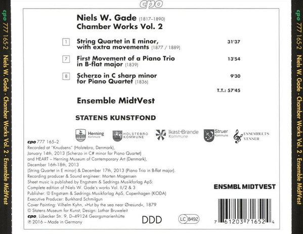 Gade: Chamber Works, Vol. 2 - Ensemble MidtVest