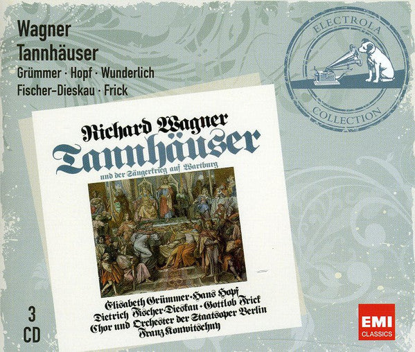 WAGNER: TANNHEUSER - Fischer-Dieskau, Wunderlich, Konwitschny, Orchester Der Staatsoper Berlin (3 CDs)