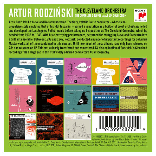 ARTUR RODZINSKI & THE CLEVELAND ORCHESTRA - THE COMPLETE COLUMBIA ALBUM COLLECTION (13 CDS)