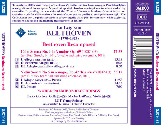 Beethoven Recomposed - LGT Young Soloists