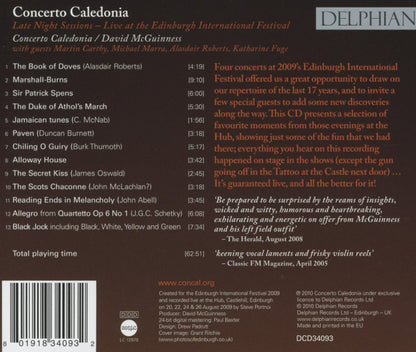 Late Night Sessions: Live At The Edinburgh International Festival - Concerto Caledonia