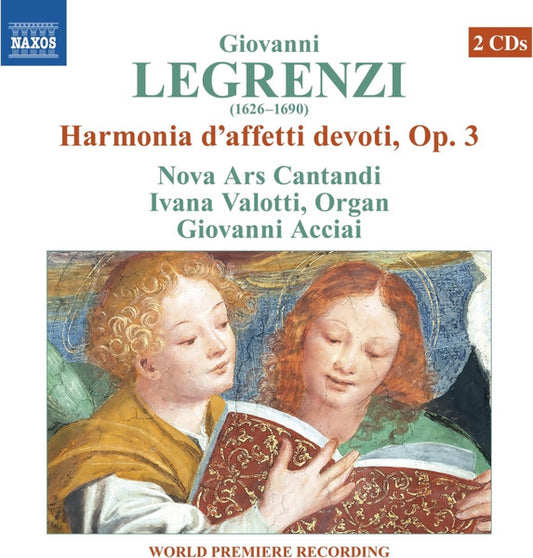 LEGRENZI: HARMONIA D’AFFETTI DEVOTI, OP. 3 - Nova Ars Cantandi
