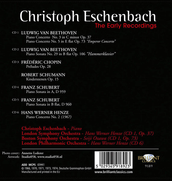 CHRISTOPH ESCHENBACH: THE EARLY RECORDINGS (6 CDS)