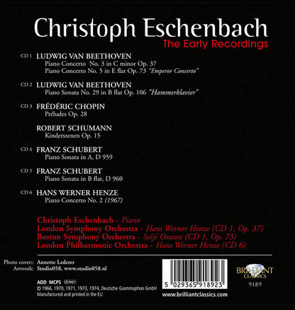CHRISTOPH ESCHENBACH: THE EARLY RECORDINGS (6 CDS)