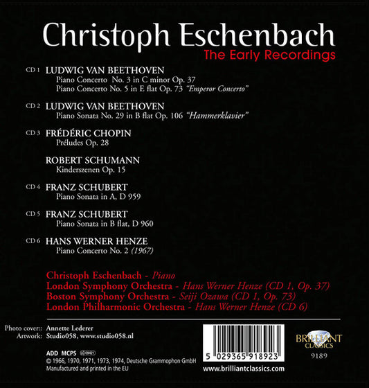 CHRISTOPH ESCHENBACH: THE EARLY RECORDINGS (6 CDS)