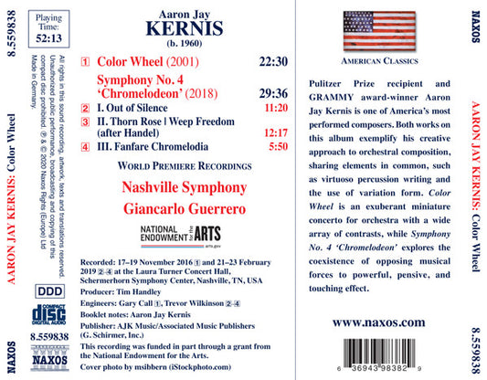 Kernis: Color Wheel - Symphony No. 4, 'Chromelodeon' - Nashville Symphony Orchestra, Giancarlo Guerrero