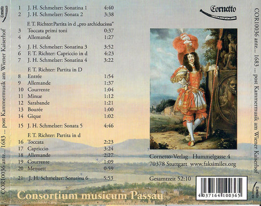 SCHMELZER & RICHTER: Triosonatas 1-6; Cembalo Works - Consortium Musicum Passau