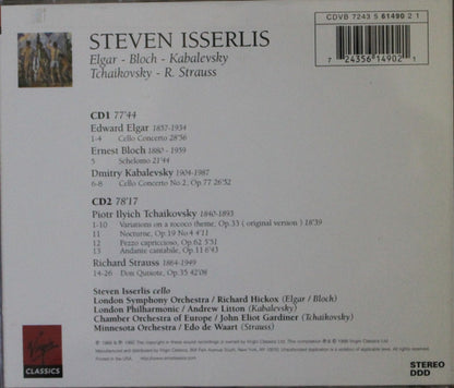 Elgar & Tchaikovsky: Cello Concertos; R. Strauss: Don Quixote - STEVEN ISSERLIS (2 CDs)