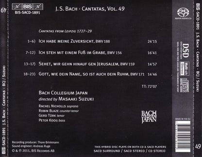 Bach, J.S.: Cantatas, Vol. 49 - Suzuki, Bach Collegium Japan  (Hybrid SACD)