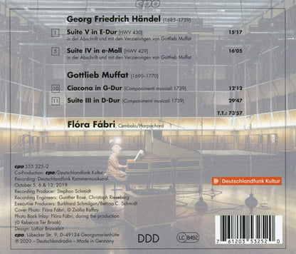 Gottlieb Muffat meets Handel (Works for Harpsichord) - Flóra Fábri