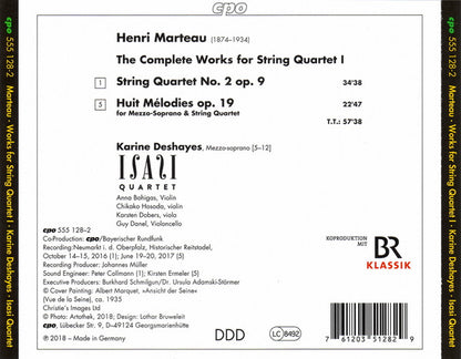 Marteau: Complete Works for String Quartet, Vol. 1 - Isasi Quartet