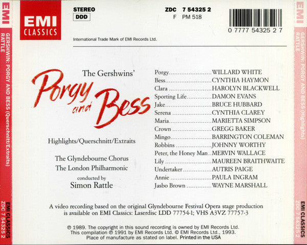 Gershwin: Porgy & Bess (excerpts) - SIMON RATTLE, LONDON PHILARMONIC ORCHESTRA