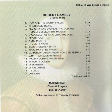 RAMSEY: Choral Music - Magnificat Choir & Players