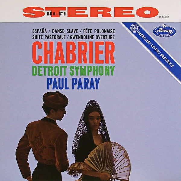 CHABRIER: OVERTURES, ESPANA, DANSE SLAVE, FETE POLONAISE, FETE PASTORALE, GWENDOLINE - PAUL PARAY, DETROIT SYMPHONY (180 GRAM VINYL LP)