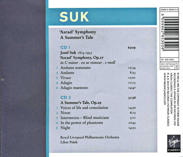 Suk: Asrael Symphony; A Summer's Tale - Libor Pešek, Royal Liverpool Philharmonic Orchestra