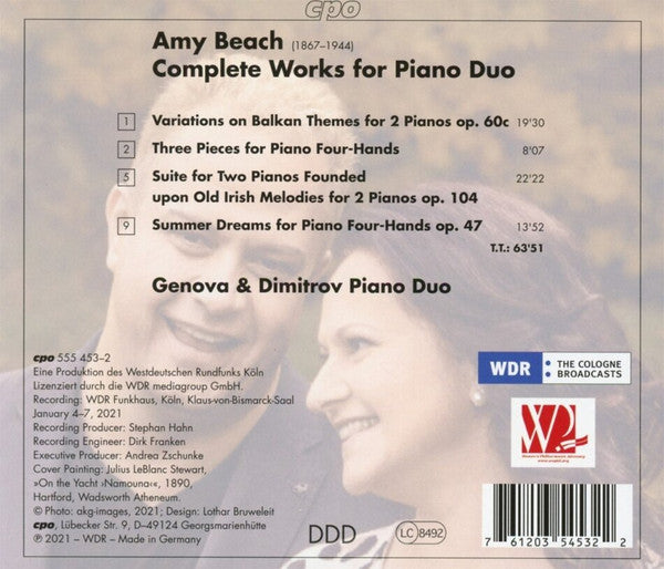 Beach: Complete Works for Piano Duo - Genova & Dimitrov Piano Duo