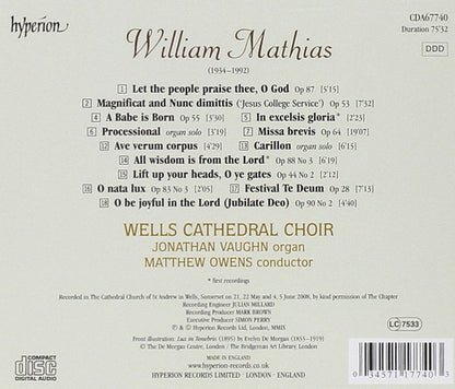 Matthias: Choral Music - Wells Cathedral Choir, Matthew Owens